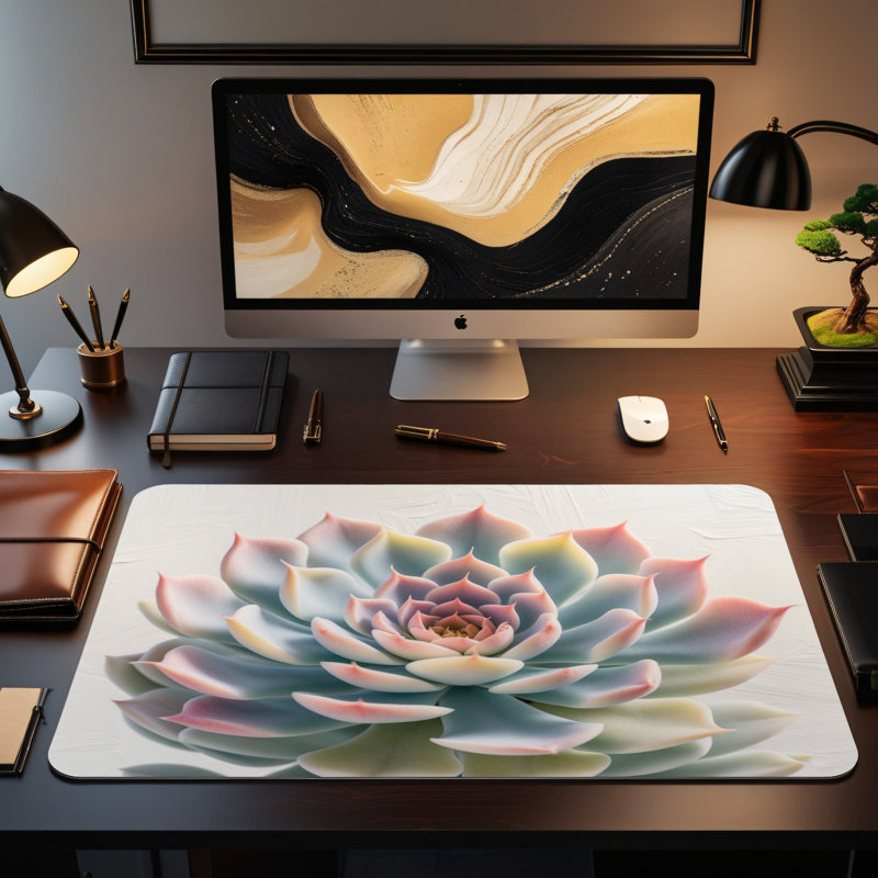 Polyester Desk Pad, 31.5x15.5