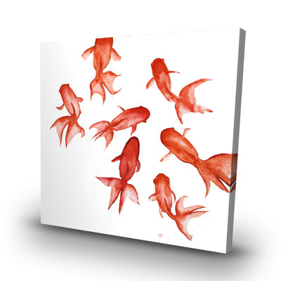 fishes - 32"x32" art on canvas