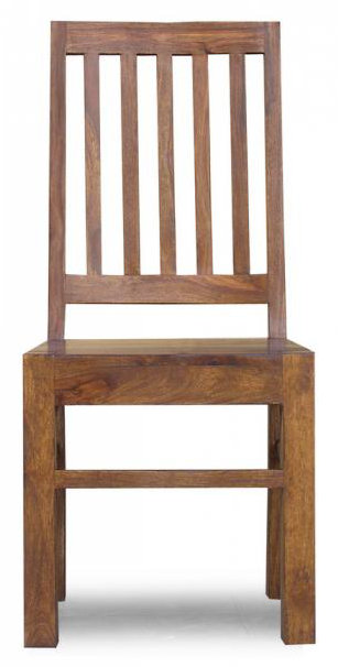 Donoghue 45cm H Solid Wood Slat Back Side Chair, Honey