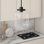 Luminaire suspendu de 9,62 po de largeur avec abat-jour en verre Agnolo en bronze noirci / transparent