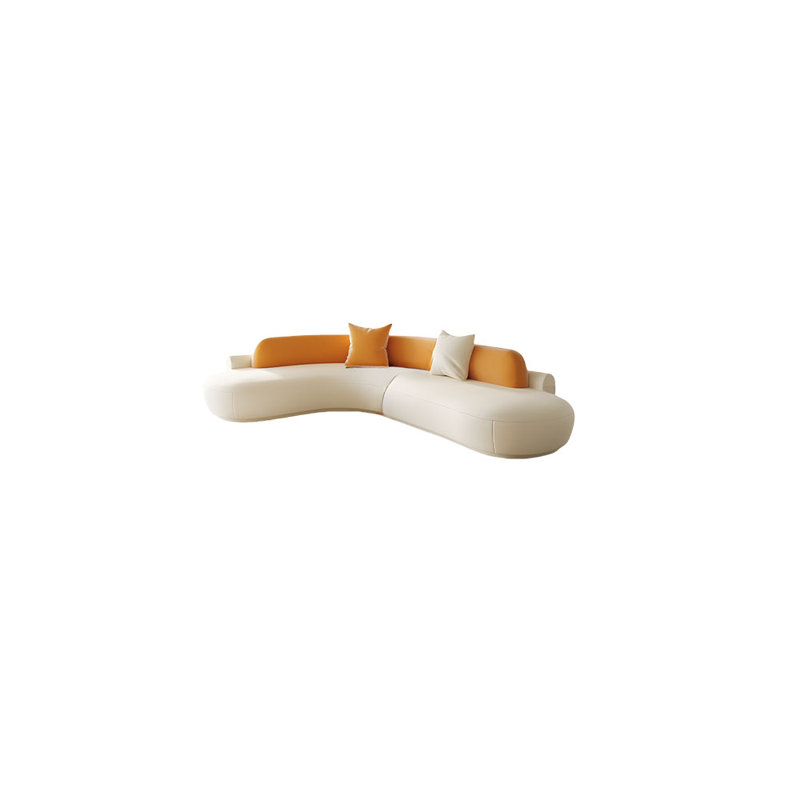 Italian minimalist corner shaped sofa, 3, 27.56" H x 82.68" W x 82.68" D