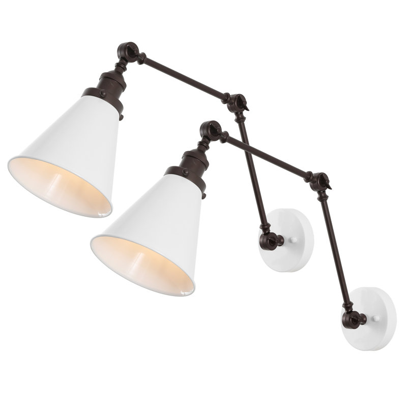 Anabiya 2 - Light Dimmable Swing Arm, Oil Rubbed Bronze/White