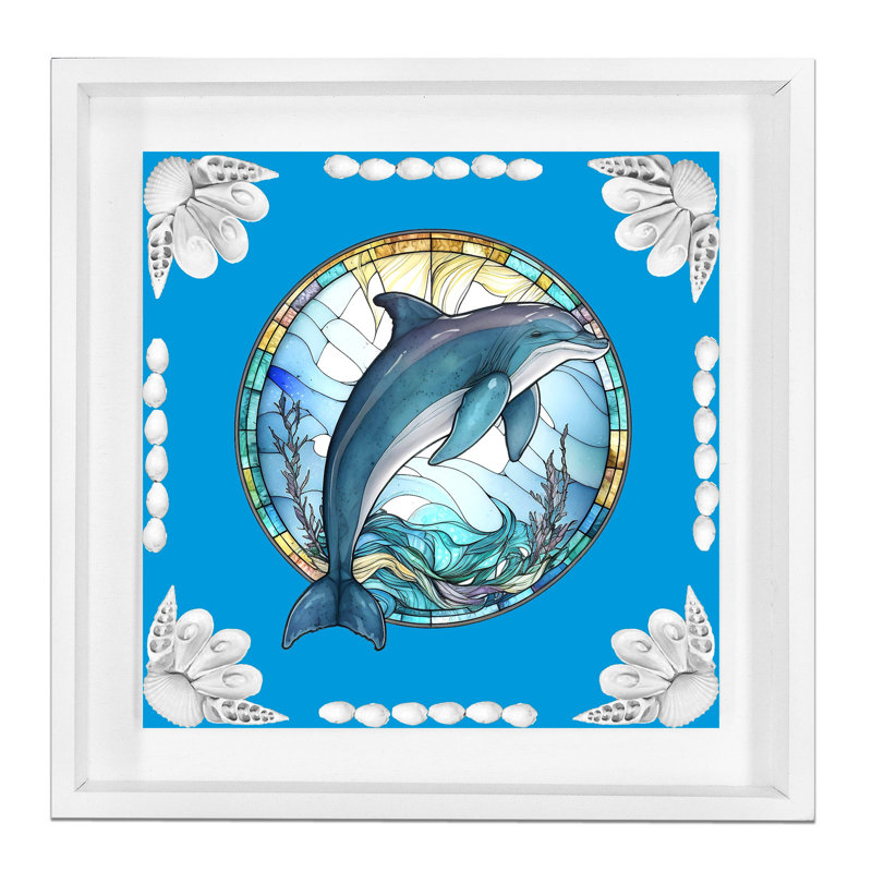 Art fini - dauphin en verre coloré