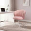 Upholstered Swivel Slipper Chair