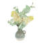 Hydrangeas and Eucalyptus Arranged in Ceramic Vase