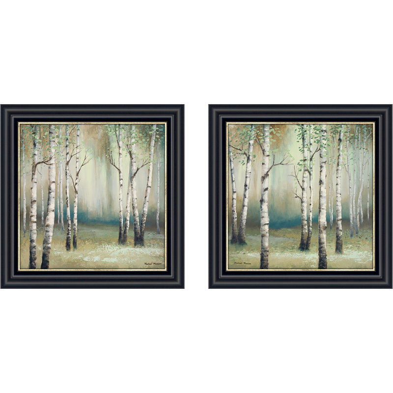 Ensemble de 2 reproductions d’art sur papier encadrée de fin de septembre