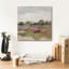  «Bourgogne et sauge paysage 2 lumières» par Silvia Vassileva, art mural sur toile, 18 po x 18 po