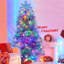 Arbre de Noël artificiel 7,4 pi avec 1200 pointes et 11 modes d'éclairage