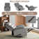 Swivel Rocker Recliner Chair in Velvet, Compact Modern Design Recliners for Small Spaces with Plush Comfort