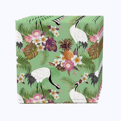 100% Cotton Floral Square Napkin