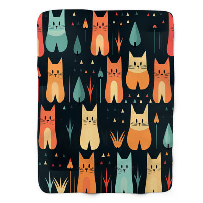 Witchy Cats - 1 Piece Premium Blanket