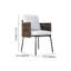 Ensemble repas d'extérieur 9 pièces pour 8 personnes avec table rectangulaire en teck et chaises en rotin 9 pièces