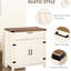 Armoire blanche avec portes de grange pour un rangement compact - Petits objets rustiques