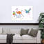 «Flamingo Adventure Modern Bird Dog», impression d'art mural-129712531