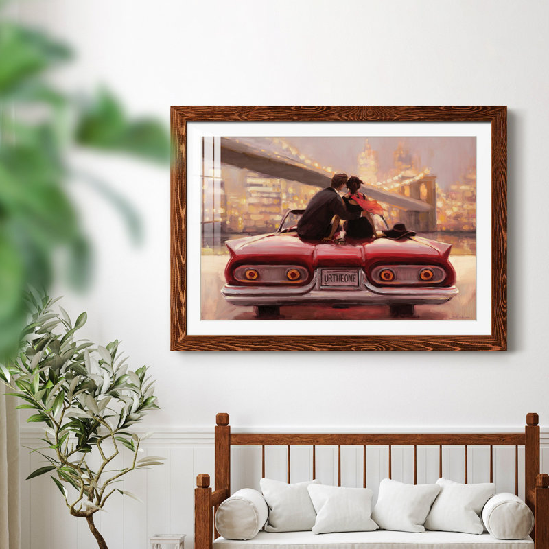 You Are The One - peinture encadrée, H 37,5 po x l 27,5 po x P 1,5 po, Brun, Blanc
