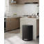 Ensemble de poubelles en acier inoxydable avec couvercle à fermeture en douceur, seau intérieur amovible pour la cuisine, la salle de bain et le bureau, poubelle rectangulaire-121377583