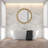 Asana Metal Round Wall Mirror-2126998652