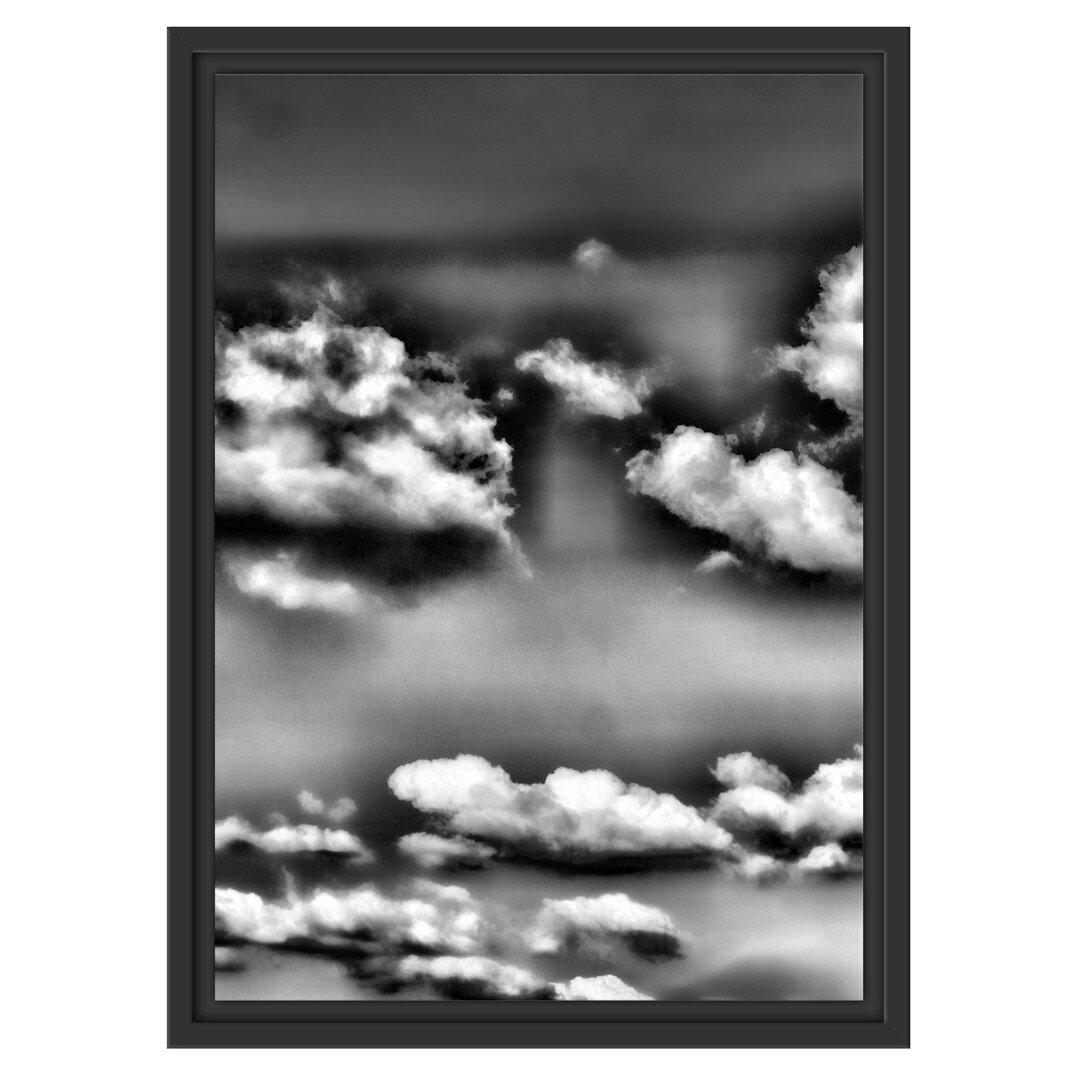 Gerahmtes Wandbild Wolken am blauen Himmel