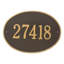 Hawthorne 1-Line Wall Address Plaque-925983643-925983638