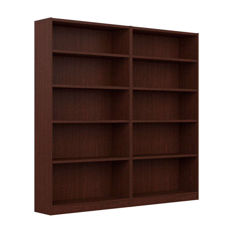 Doyno 71.46" H Manufactured Wood Standard Bookcase, Vogue Cherry
