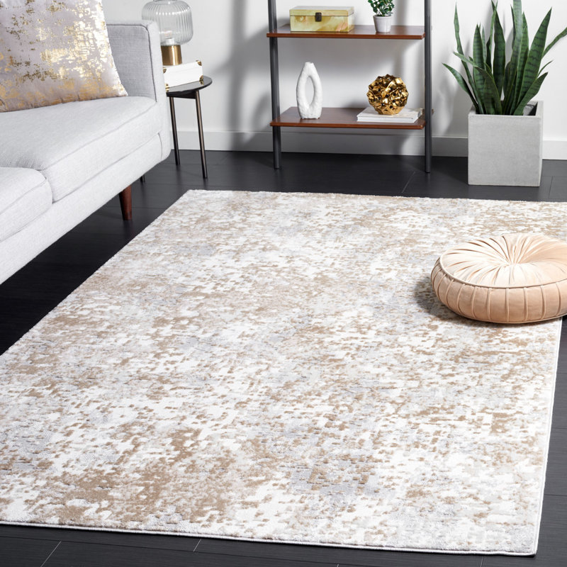 Tapis abstrait Branstetter Performance, Rectangle 5 pi 3 po x 7 pi 6 po