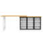 Extendable Sideboard & Dining Table Combo with LED Lighting, Push-to-Open Glass Display Cabinet, Space-Saving Design