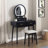 Beautiful Vanity Dresser With Mirror And Stool Set Storage Drawers Luxury Furniture 1Pc Led Mirror-646533765