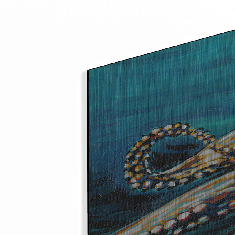 «Wild Octopus II» par Carolee Vitaletti, art mural en métal, H 24 po x l 48 po x P 0,2 po
