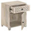 Buffet décoratif 1 porte blanc délavé avec tiroir