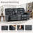 3-Piece Contemporary Manual Reclining Set With A Recliner Chair & 2-Seat Loveseat & 3-Seat Sofa-1605503887