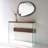 Arkoe 91cm Solid Wood Top Console Table