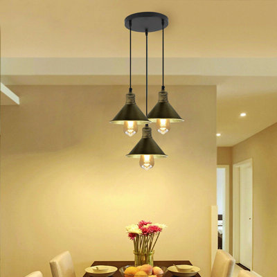 Wier 3 - Light Black Cluster Pendant