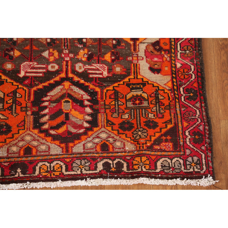 Handmade Wool Traditional Runner Rug 3x10