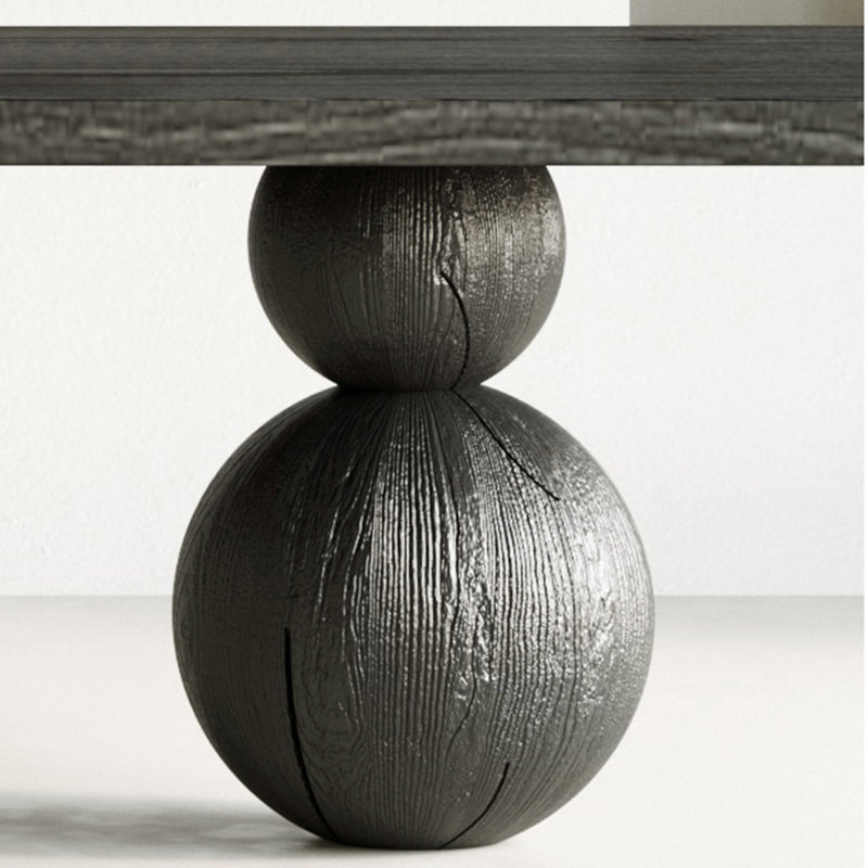 Table de salle à manger Loebel, L 25,59 po x L 55,12 po