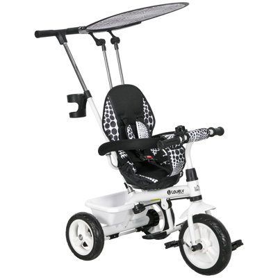 HOMCOM Trike 6 in 1 Baby Trike Push Handle for 18Months-5 Years