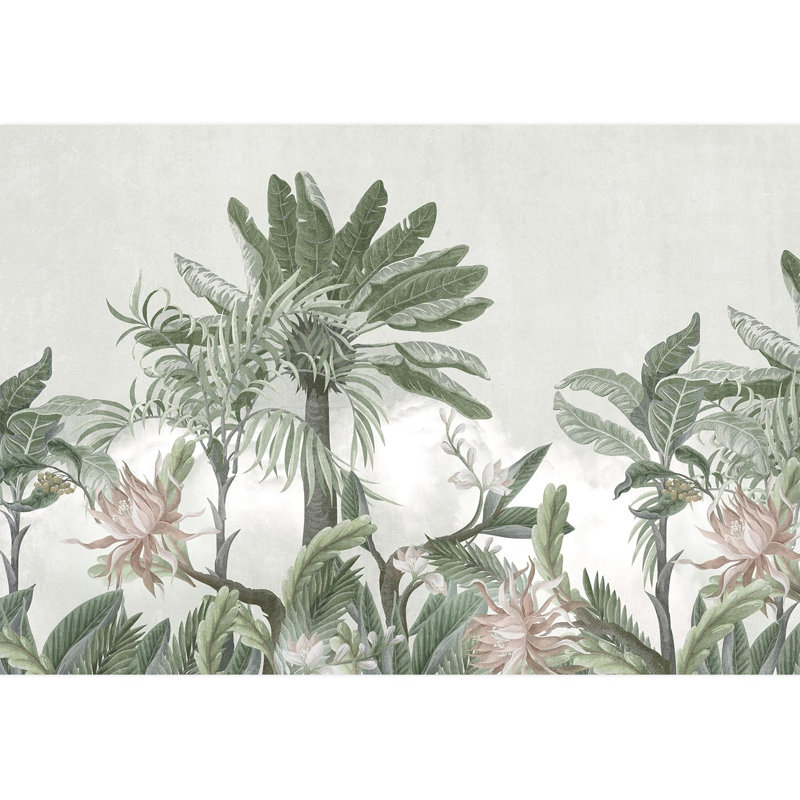 Bordure florale pelez et collez, L 66 po x l 96 po
