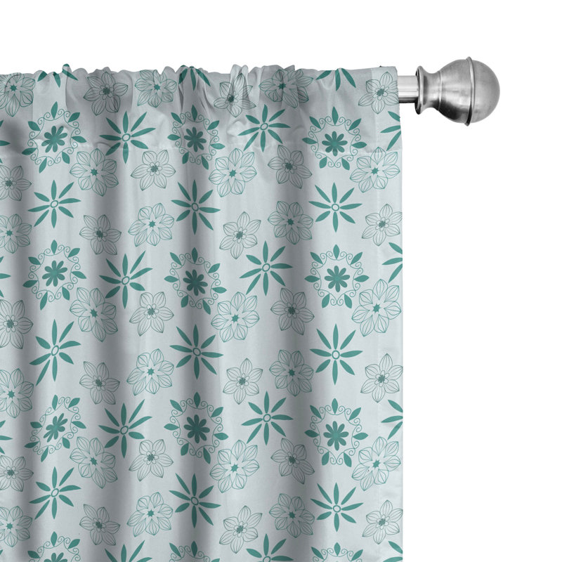 Rideaux 4 panneaux East Urban Home, L 56 po x L 63 po