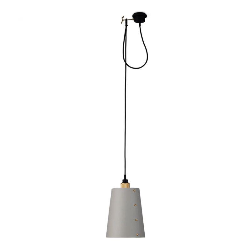 1 - Light Pendant, Brass, Stone