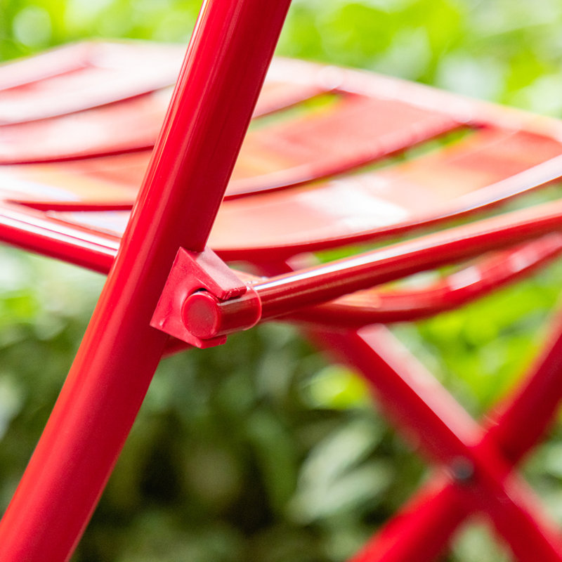 Ensemble de conversation extérieur rouge 3 pièces, Rouge