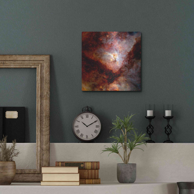 «Dark Nebulae», art mural en métal télescope Hubble, H 12 po x l 12 po