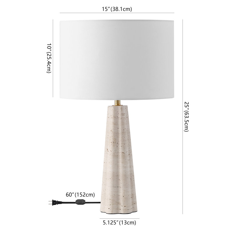 Naveen Travertine Table Lamp