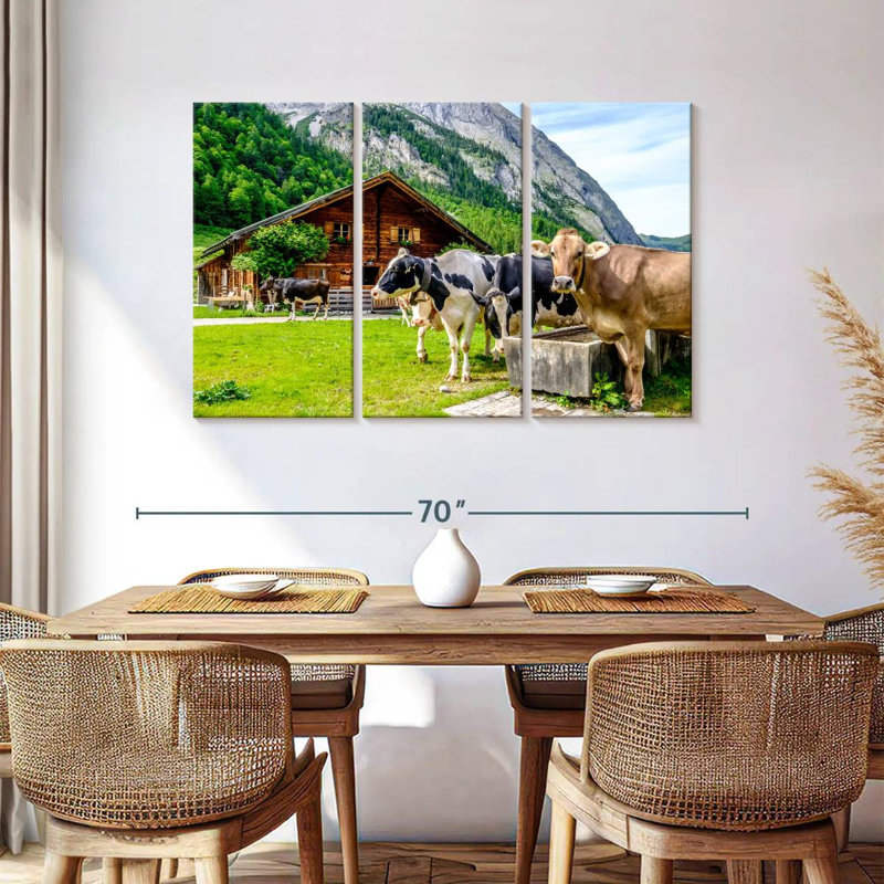 Brampt Karwendel Cows, 36" H x 57" W