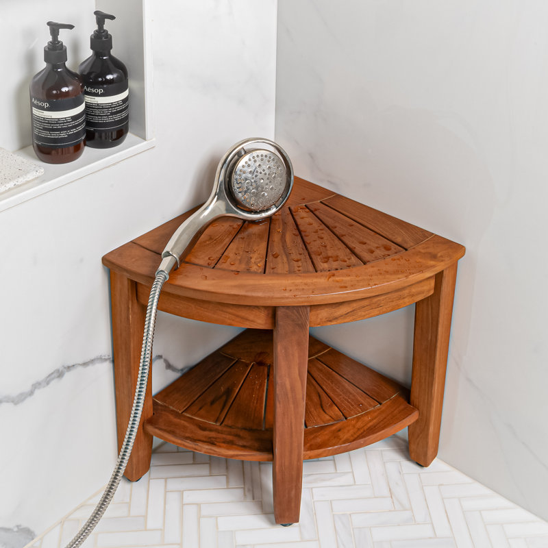 Banc de douche l 16 po Charkita