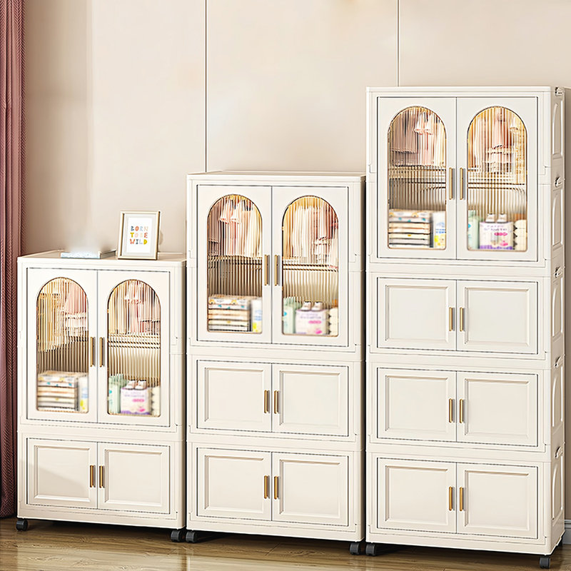 Plastic Storage Cabinet with Wheels