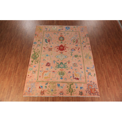Tapis indien en laine fait à la main Oushak 9 x 12