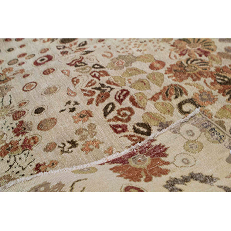 Hand-Knotted High-Quality Ivory Area Rug