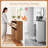 Shoe Storage Cabinet with 4 Flip Drawers, Fluted Panel Wooden Shoe Rack Organizer with Adjustable Shelves for Entryway, Hallway, Living Room, Walnut-129889905-129889904