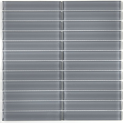 Geneva 1" x 6" Glass Random Mosaic Wall Tile
