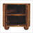 Solid Wood Solis Fluted Cabinet,Brown,2-Drawers