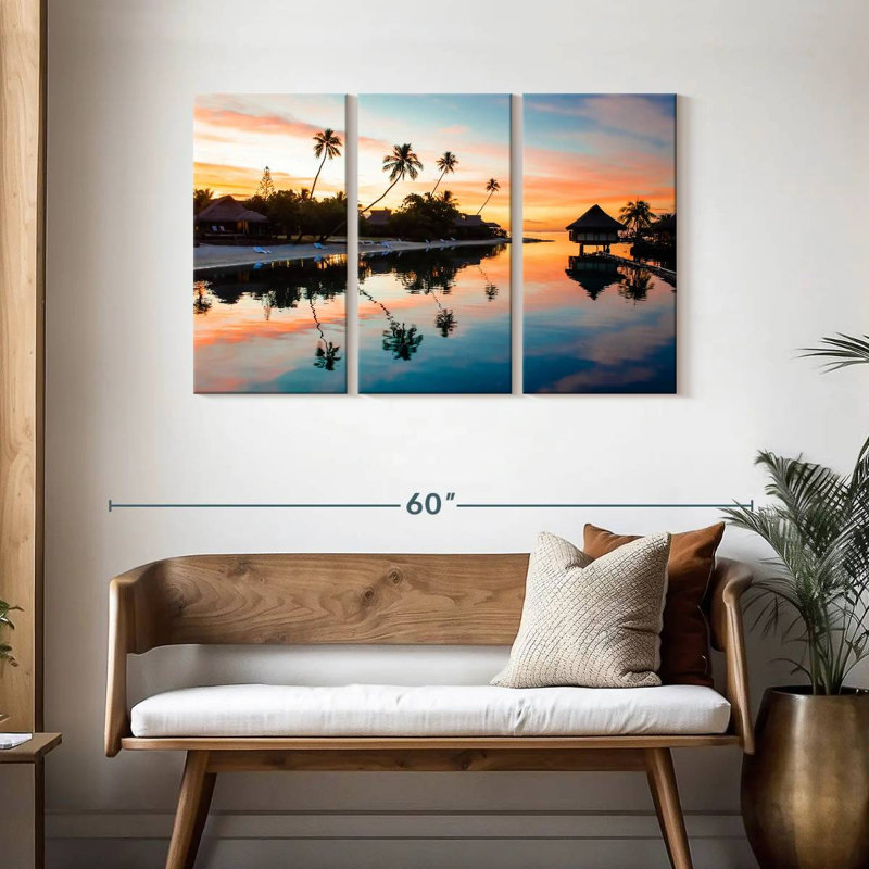 Kavia Palm Beach Reflection, H 28 po x l 45 po
